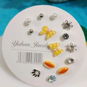 Elegant 7 Pair Earring Set – Style for Every Mood