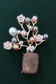Blossom Pearl Tree Hijab Brooch