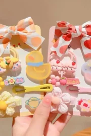 Princess-themed hair clip 7pcs in One Card