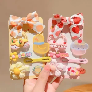 Princess-themed hair clip 7pcs in One Card