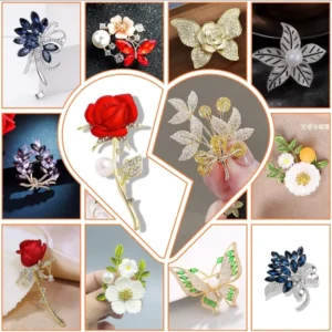 Hijab Brooch Multi Design & Multi Color – Original Chinese Product