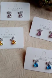 Heart Shape Butterfly Earring