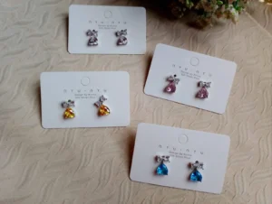 Heart Shape Butterfly Earring