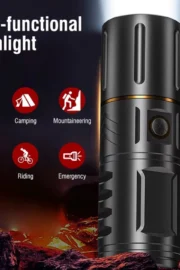 Multi-Functional Rechargeable Flashlight with Power Bank