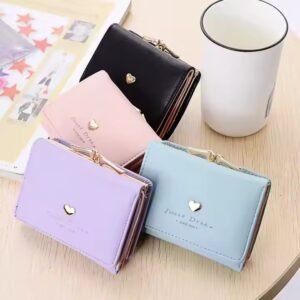 Cute Heart Shape Wallet – Trendy Ladies Purse in Bangladesh