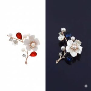 Pearl Blossom Hijab Brooch